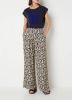 By-bar by bar Mara Ikat high waist wide fit pantalon met grafische print online kopen