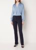 Claudia Str&#xE4, ter Mid waist flared fit pantalon met siernaad en stretch online kopen