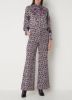 Fabienne Chapot Puck high waist flared fit pantalon met bloemenprint online kopen