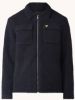 Lyle and Scott Jk1510v lyle&scott collared pile jacket, z271 dark navy online kopen