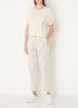 Summum Woman High waist tapered fit cropped chino met streepprint online kopen