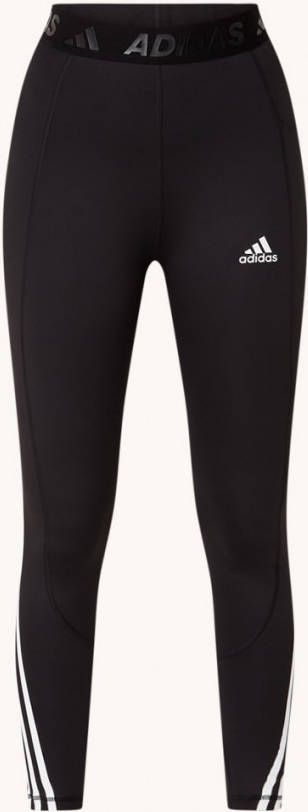 Adidas performance adidas Training Techfit Legging met gedraaide 3 Stripes in zwart online kopen