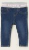 Levi's Babybroek van denim met elastische tailleband en logoprint online kopen