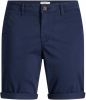 Jack & jones ! Jongens Bermuda Maat 176 Donkerblauw Katoen/elasthan online kopen