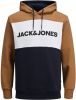 Jack & Jones Hoodie JJELOGO LOGO LOGO BLOCKIN LOGO BLOCKIN SWEAT HOOD online kopen