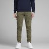 Jack & jones ! Jongens Lange Broek -- Donkergroen Katoen/elasthan online kopen