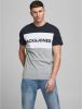 JACK & JONES ESSENTIALS T shirt JJELOGO met logo rood/wit/donkerblauw online kopen