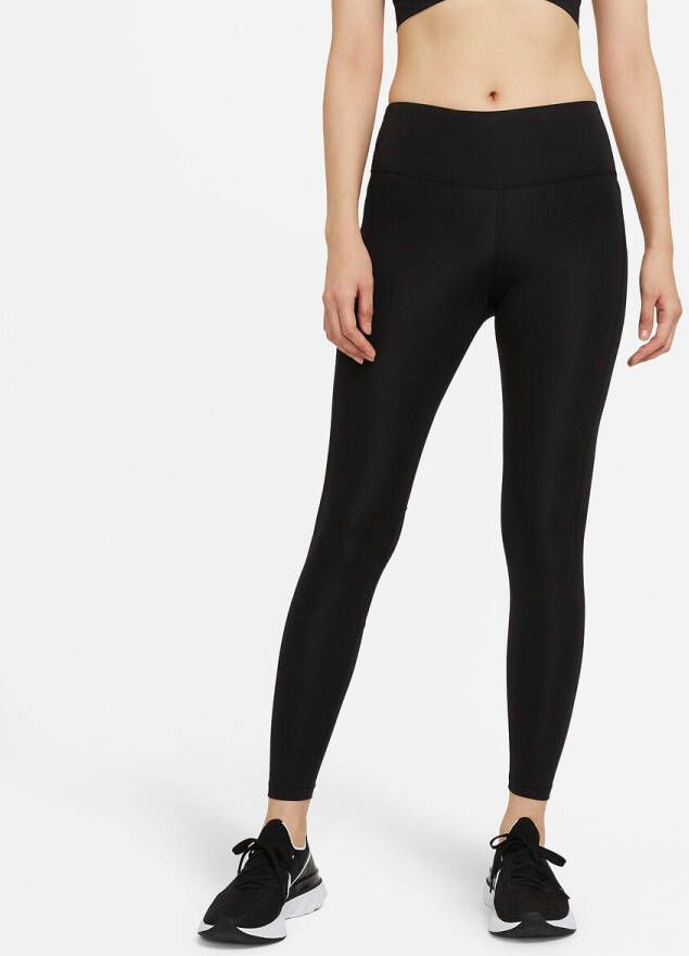 Nike Epic Fast Hardlooplegging met halfhoge taille en zak voor dames Black Dames online kopen
