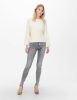 Only Jeans Oblush Life Mid Sk Tai918 Noos , Grijs, Dames online kopen