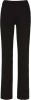 Calvin Klein High waist wide fit broek met ribstructuur en pliss&#xE9 online kopen