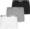 Boss Boxershort Trunk 3P met in kleur bijpassende weefband(3 stuks ) online kopen