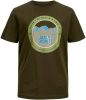 JACK & JONES JUNIOR T shirt JCOBILO met logo groen online kopen