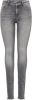 Only Onlblush MID SK ANK RAW JNS Rea0918: Grey denim | Freewear Grijs online kopen