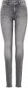 Only Onlblush MID SK ANK RAW JNS Rea0918: Grey denim | Freewear Grijs online kopen