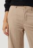 Scotch & Soda Beige Pantalon Edie High Rise Wide leg Trousers In Structured Quality online kopen
