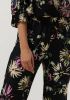 Scotch & Soda Zwarte Wijde Broek Gia Mid Rise Wide Leg Printed Silky Trousers online kopen