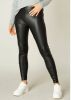 Base Level by Yest imitatieleren slim fit legging Ysabel zwart online kopen