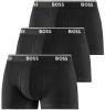 Boss Boxershort Trunk 3P met in kleur bijpassende weefband(3 stuks ) online kopen