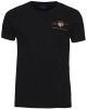 GANT Regular Fit T Shirt ronde hals zwart, Effen online kopen
