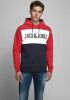 Jack & Jones Hoodie JJELOGO LOGO LOGO BLOCKIN LOGO BLOCKIN SWEAT HOOD online kopen