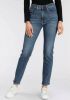 Levi's Pantalon Vaquero 724 High Rise Straight , Blauw, Dames online kopen