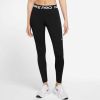 Nike Pro Legging met halfhoge taille en mesh vlakken voor dames Black/White Dames online kopen