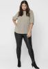 ONLY CARMAKOMA high waist coated legging CARROOL zwart online kopen