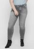 Only Carmakoma Carwilly Life Reg Sk Ank Jn Rea0918 Gray Denim | Freewear Grijs , Grijs, Dames online kopen