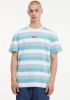 Tommy Hilfiger T shirt van katoen met streepprnt en colour blocking online kopen