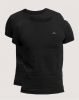 GANT Regular Fit T Shirt ronde hals Dubbel pak zwart, Effen online kopen