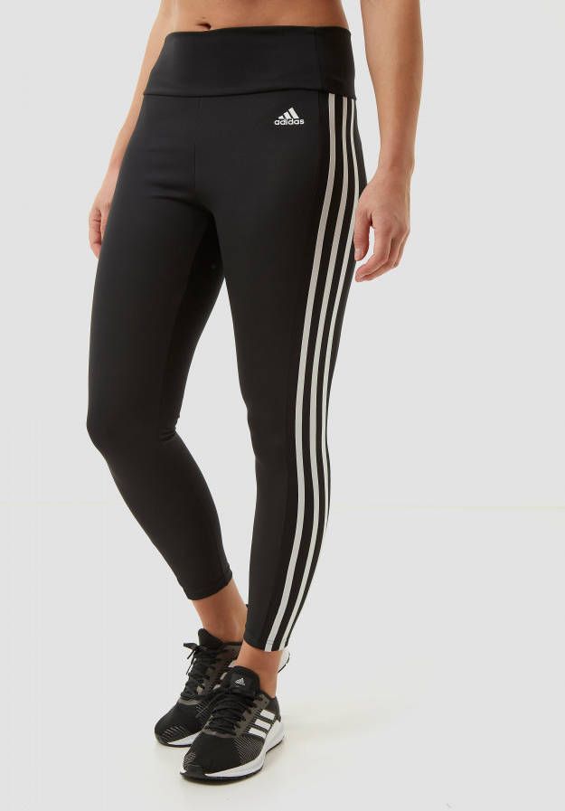 Adidas performance adidas Training Designed To Move 7/8e legging met 3 Stripes en hoge taille in zwart online kopen