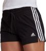 Adidas Shorts Essentials Slim 3 Stripes Zwart/Wit Vrouw online kopen