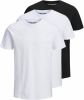 JACK & JONES ESSENTIALS basic T shirt JJEORGANIC (set van 3 ) online kopen