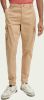 Scotch & Soda Beige Cargobroeken Stuart Garment dyed Regular Slim fit Chino online kopen