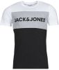 JACK & JONES ESSENTIALS T shirt JJELOGO met logo rood/wit/donkerblauw online kopen