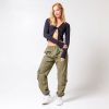 America Today Perry high waist tapered fit cargobroek online kopen