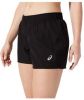 Asics core 4 inch hardloopshort zwart dames online kopen