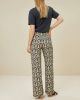 By-bar by bar Mara Ikat high waist wide fit pantalon met grafische print online kopen