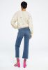 Fabienne Chapot Lin sweater met pofmouw en borduring online kopen