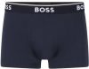 Boss Boxershort Trunk 3P met in kleur bijpassende weefband(3 stuks ) online kopen