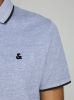 Jack en Jones:JACKenJONES Essentials Jjepaulos Polo SS Noos Light Grey Melange/SLIM FIT ME | Freewear Grijs online kopen