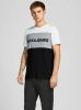 JACK & JONES ESSENTIALS T shirt JJELOGO met logo rood/wit/donkerblauw online kopen