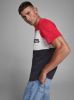 JACK & JONES ESSENTIALS T shirt JJELOGO met logo rood/wit/donkerblauw online kopen