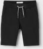 NAME IT KIDS slim fit sweatshort Honk met biologisch katoen zwart online kopen