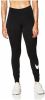 Nike Sportswear Essential Legging met halfhoge taille en Swoosh voor dames Black/White Dames online kopen