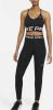 Nike Pro Legging met halfhoge taille en mesh vlakken voor dames Black/White Dames online kopen