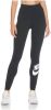 Nike Sportswear Essential Legging met hoge taille en graphic voor dames Black/White Dames online kopen