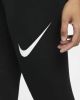 Nike Pro Dri FIT Trainingslegging met mesh vlakken en halfhoge taille voor dames Black/Black/White Dames online kopen
