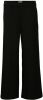 OBJECT wide leg pantalon OBJLISA van gerecycled polyester zwart online kopen