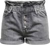 Only Cuba paperbag dnm shorts noos grey denim online kopen